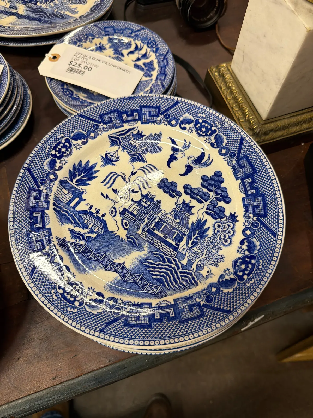 Blue Willow Dinner Plate 1