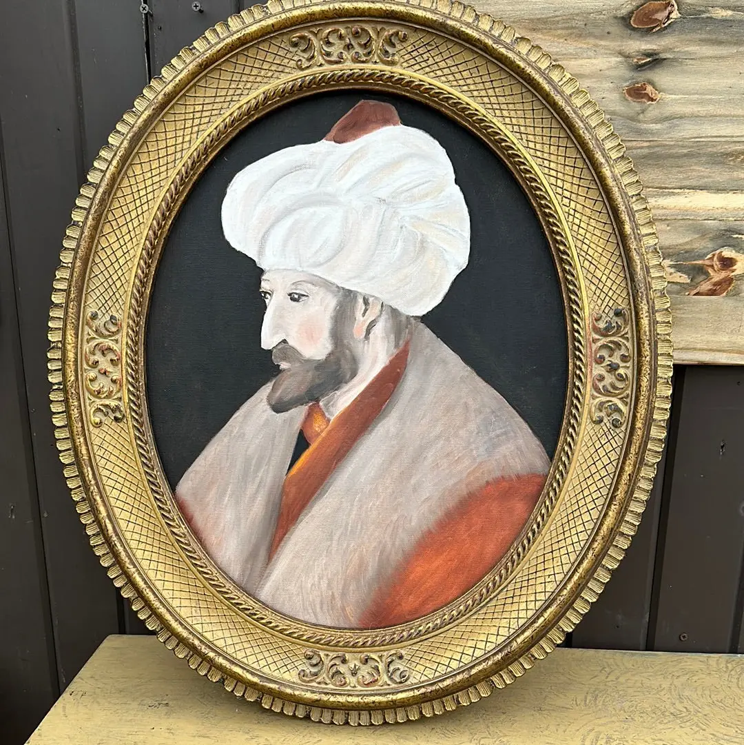 Mohammed Ii Oil Painting In Oval Frame 1