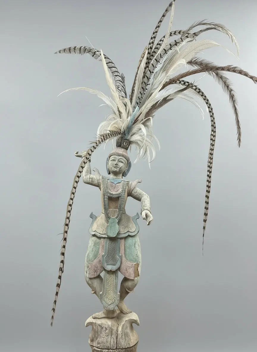 Large Balinese Wood Statue 1