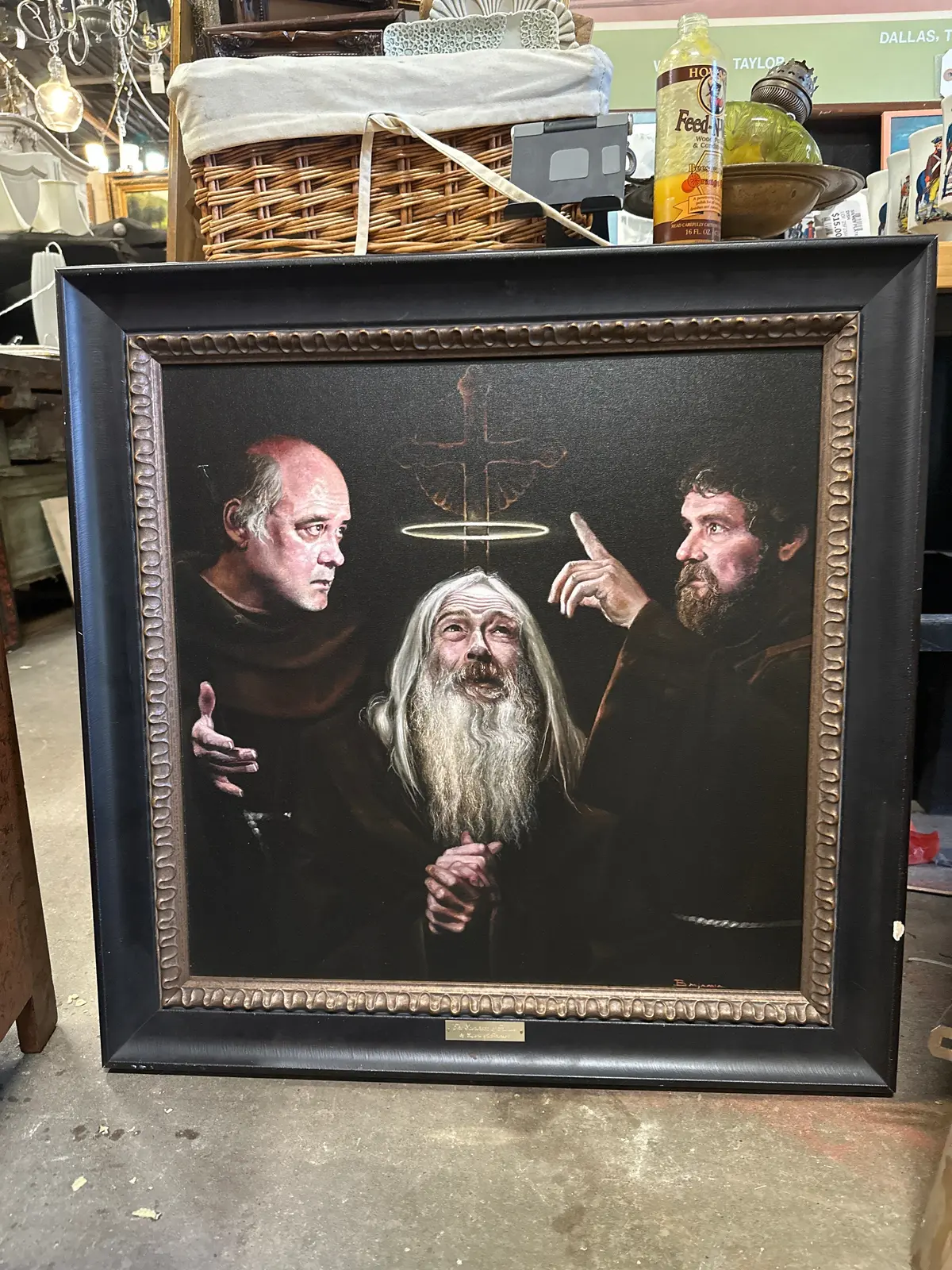 Large Religious Giclee With Saint 1