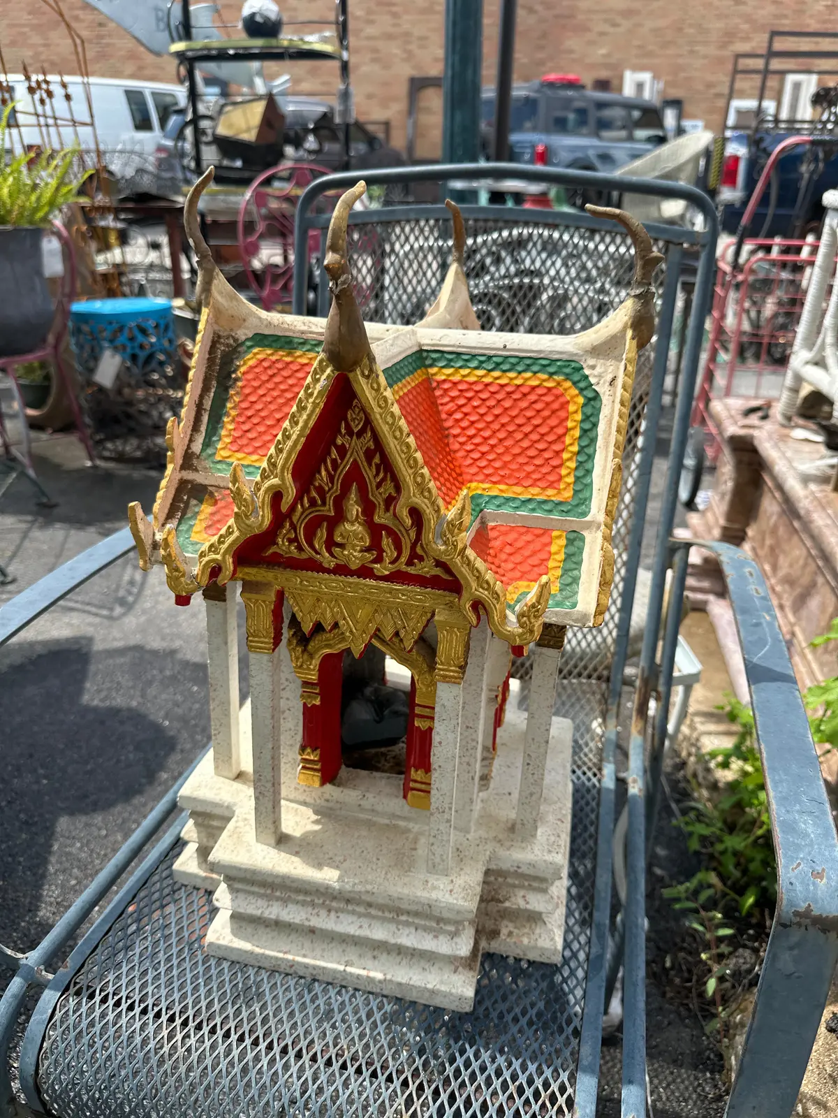 Small Asian Terra Cotta Temple As Found 1