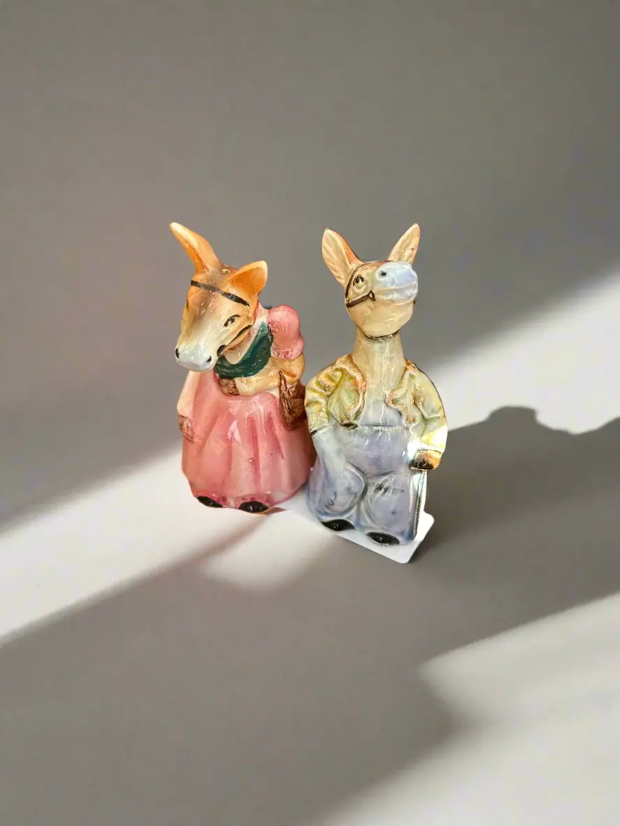 Pair Of Donkey Salt And Pepper 1
