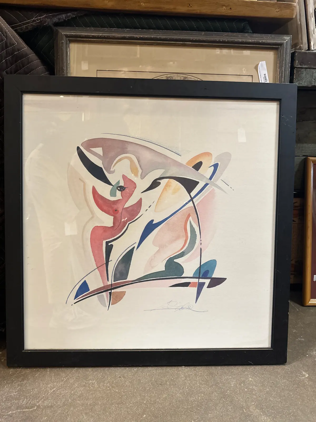Modern Print In Black Frame 1