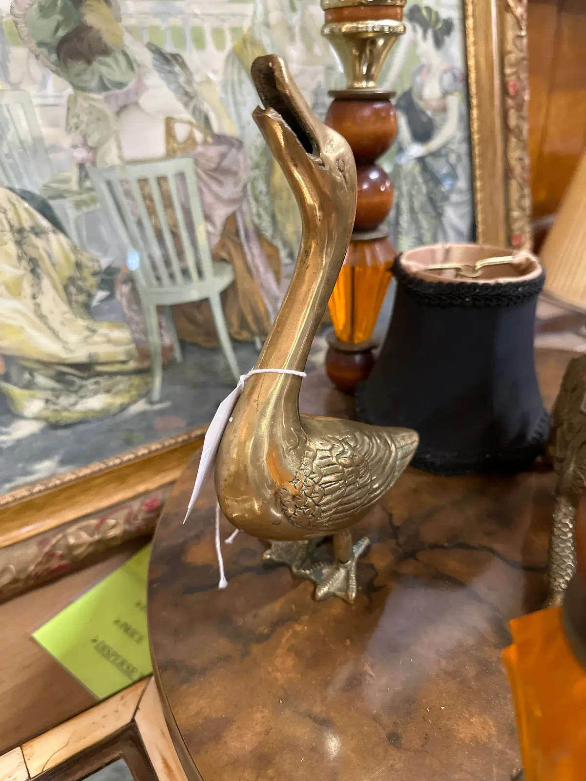 Brass Goose Statue-Not Old 1