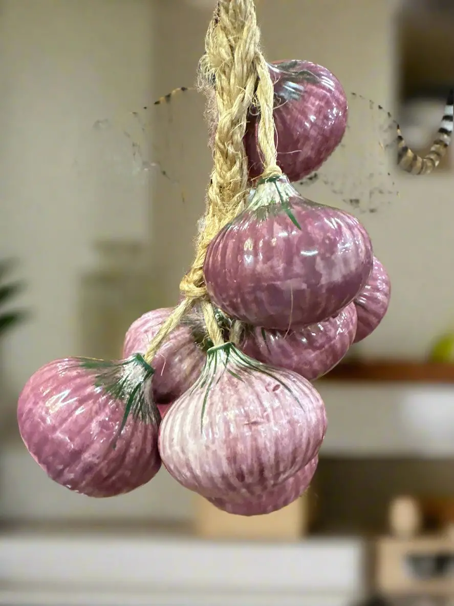 Ceramic Set Hanging Onions 1