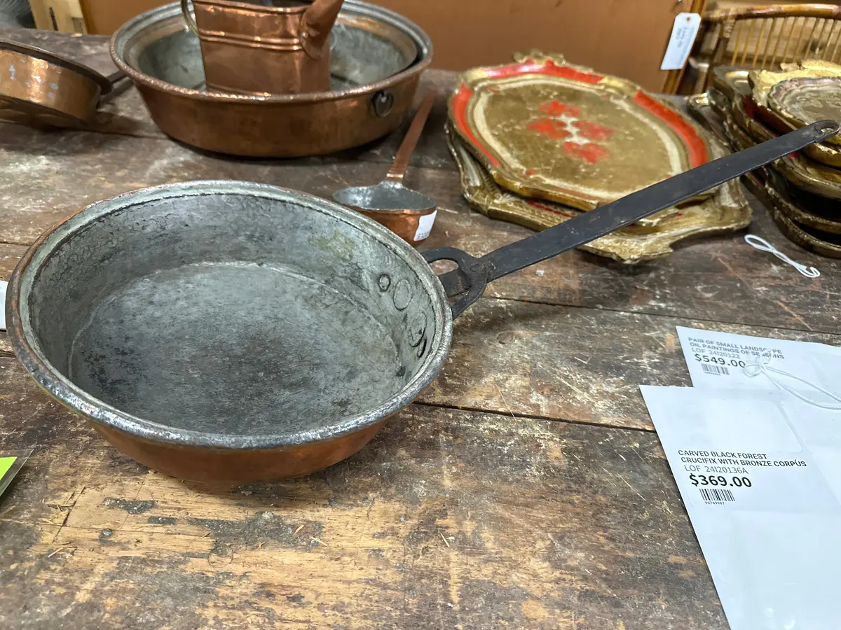Medium Copper Fry Pan 1