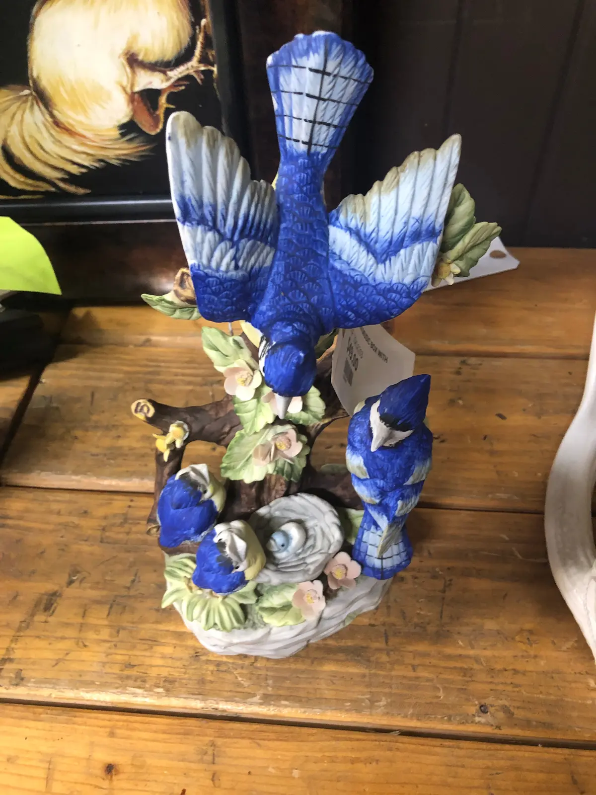 Porcelain Music Box With  Bird 1