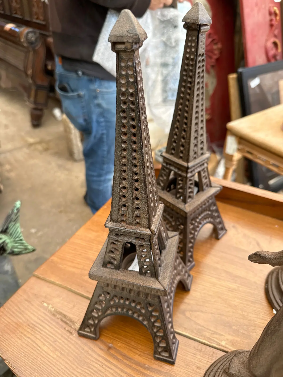 Eiffel Tower Cast Iron Candle Votive 1