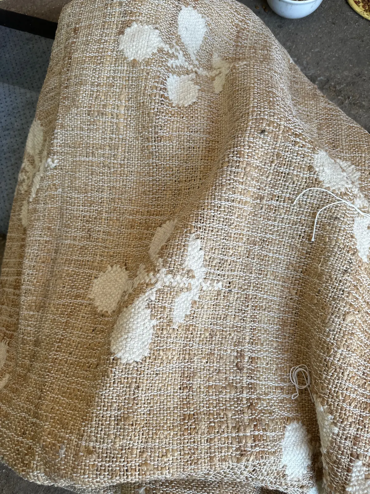 Handwoven Neutral Jute Rug 1