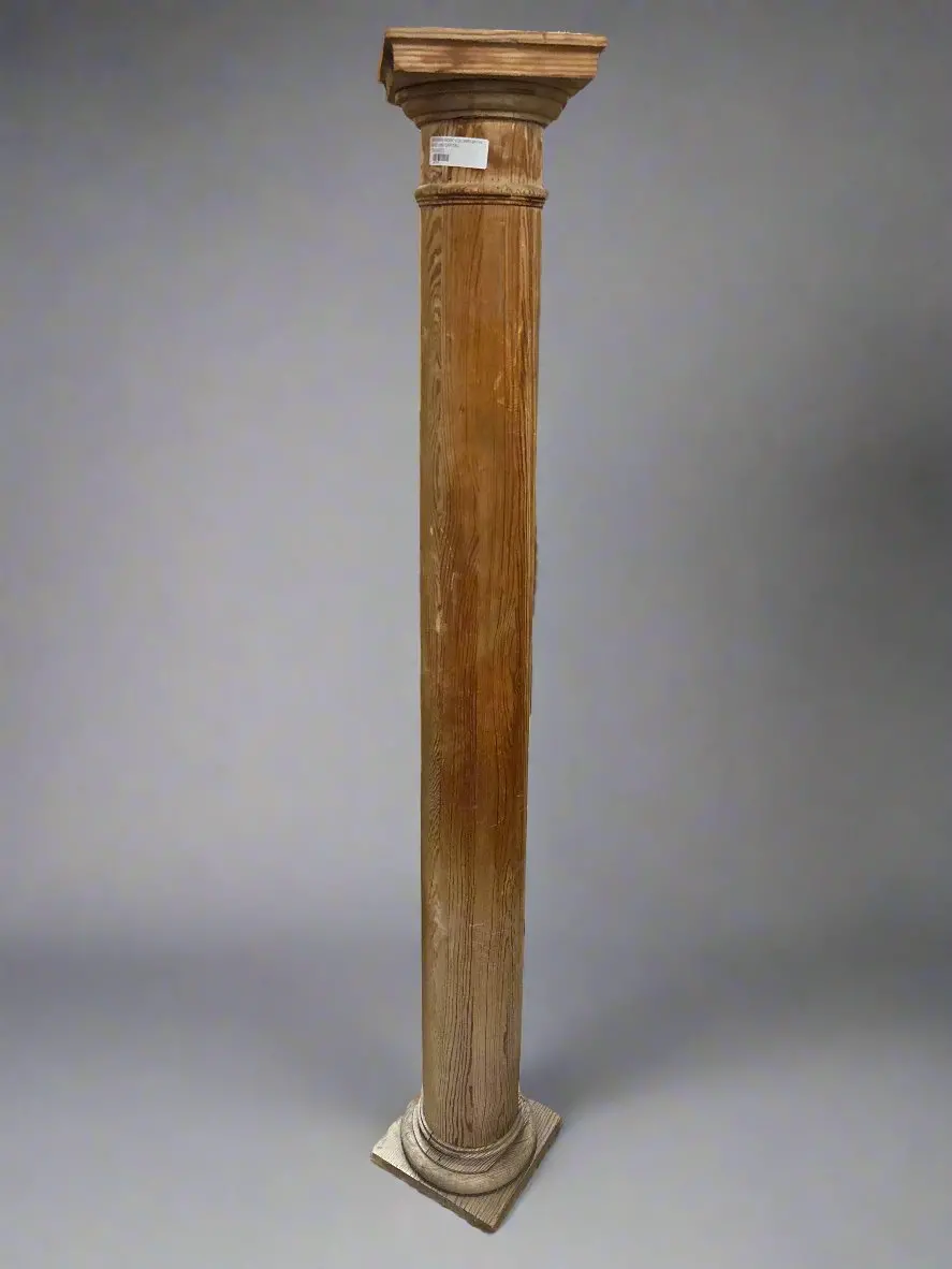 Pine Doric Column With Base And Capital 1