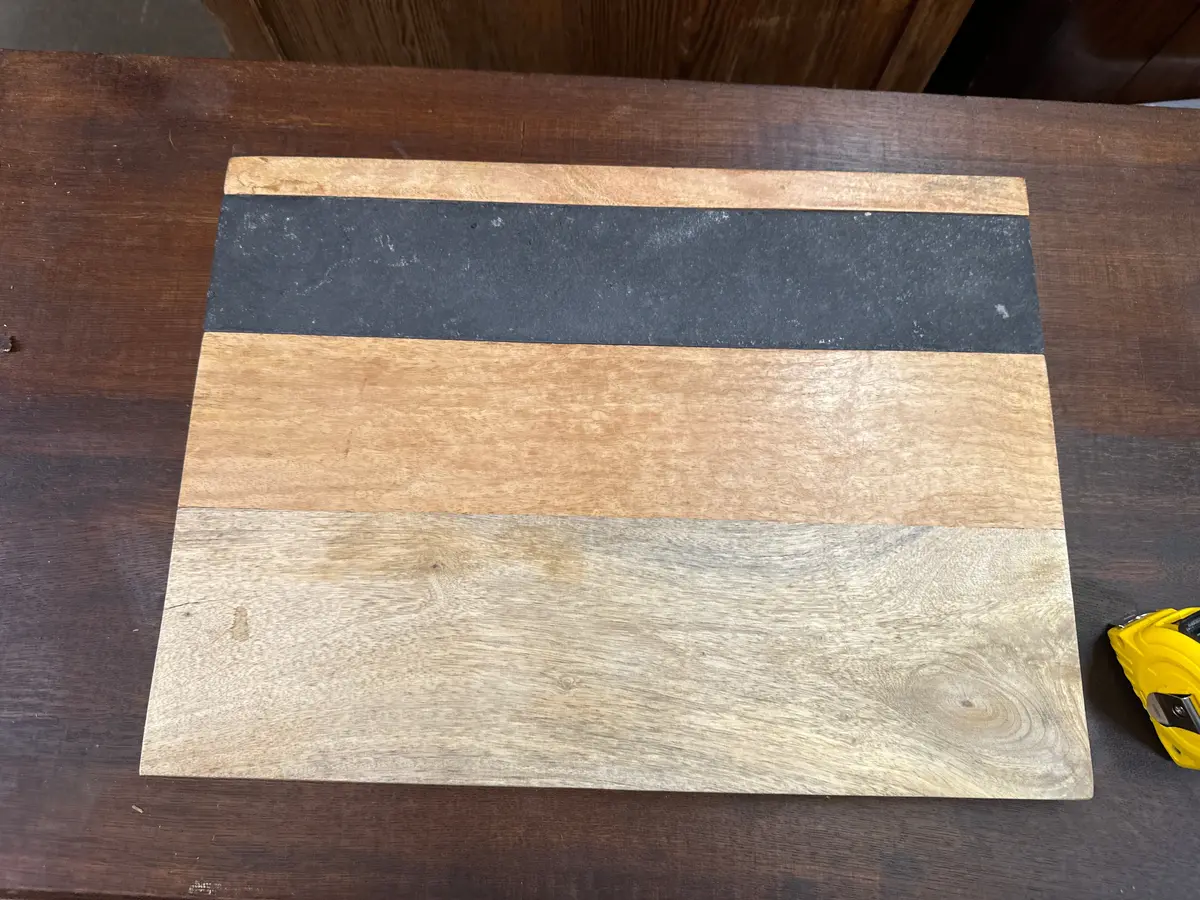 Rectangular Charcuterie Board Stone And Wood 1
