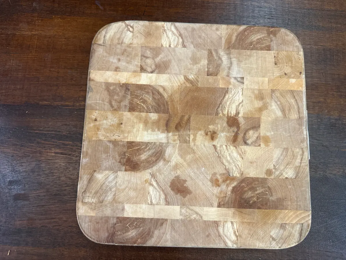 Rustic Thick Square Cutting Board 1