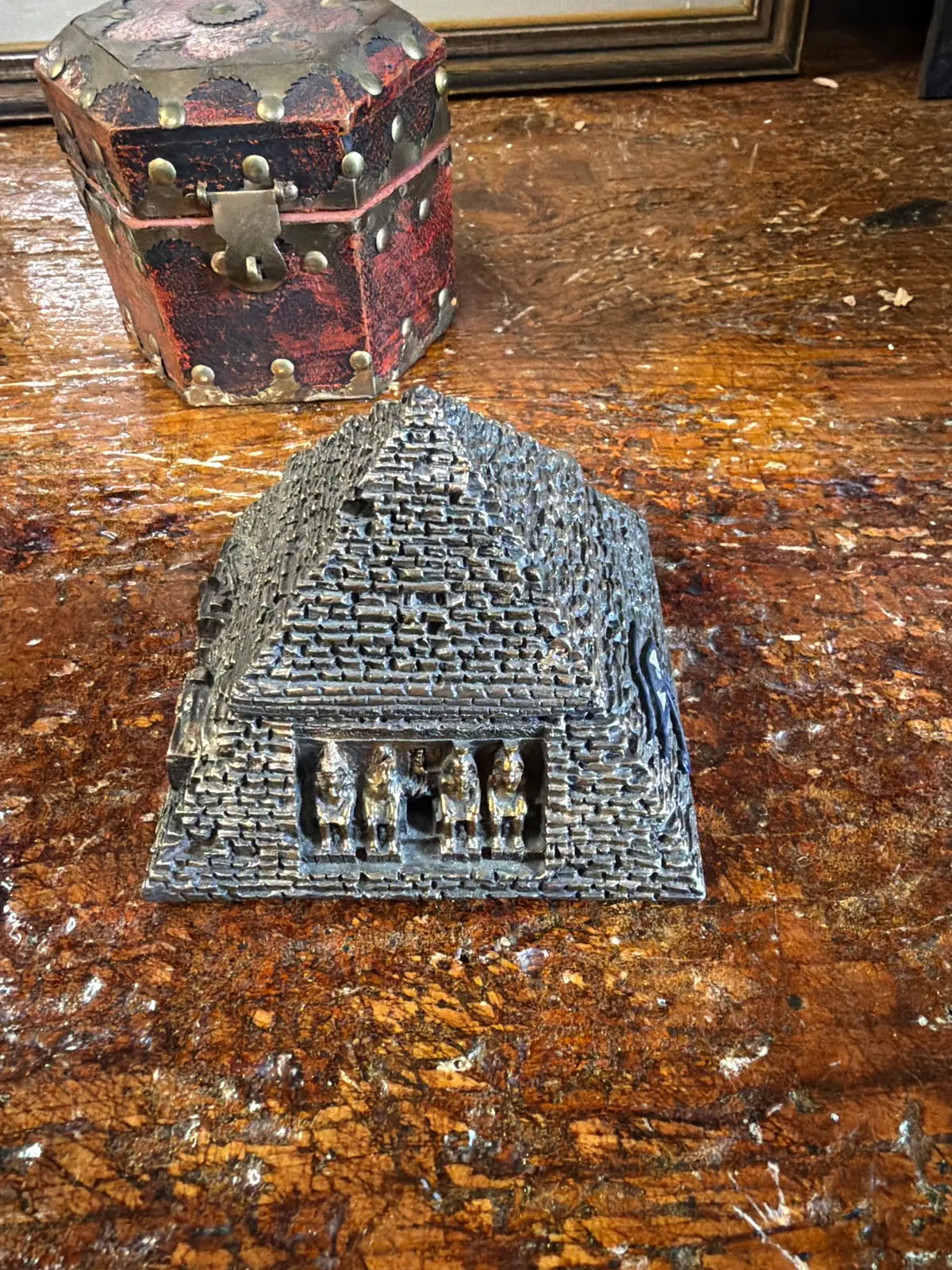 Small Resin Pyramid Box 1