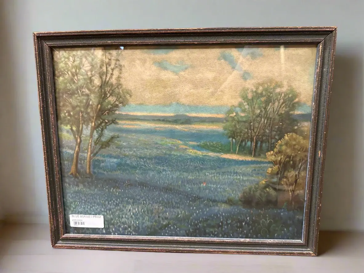 Antique Julian Onderdonk Blue Bonnet Print 1