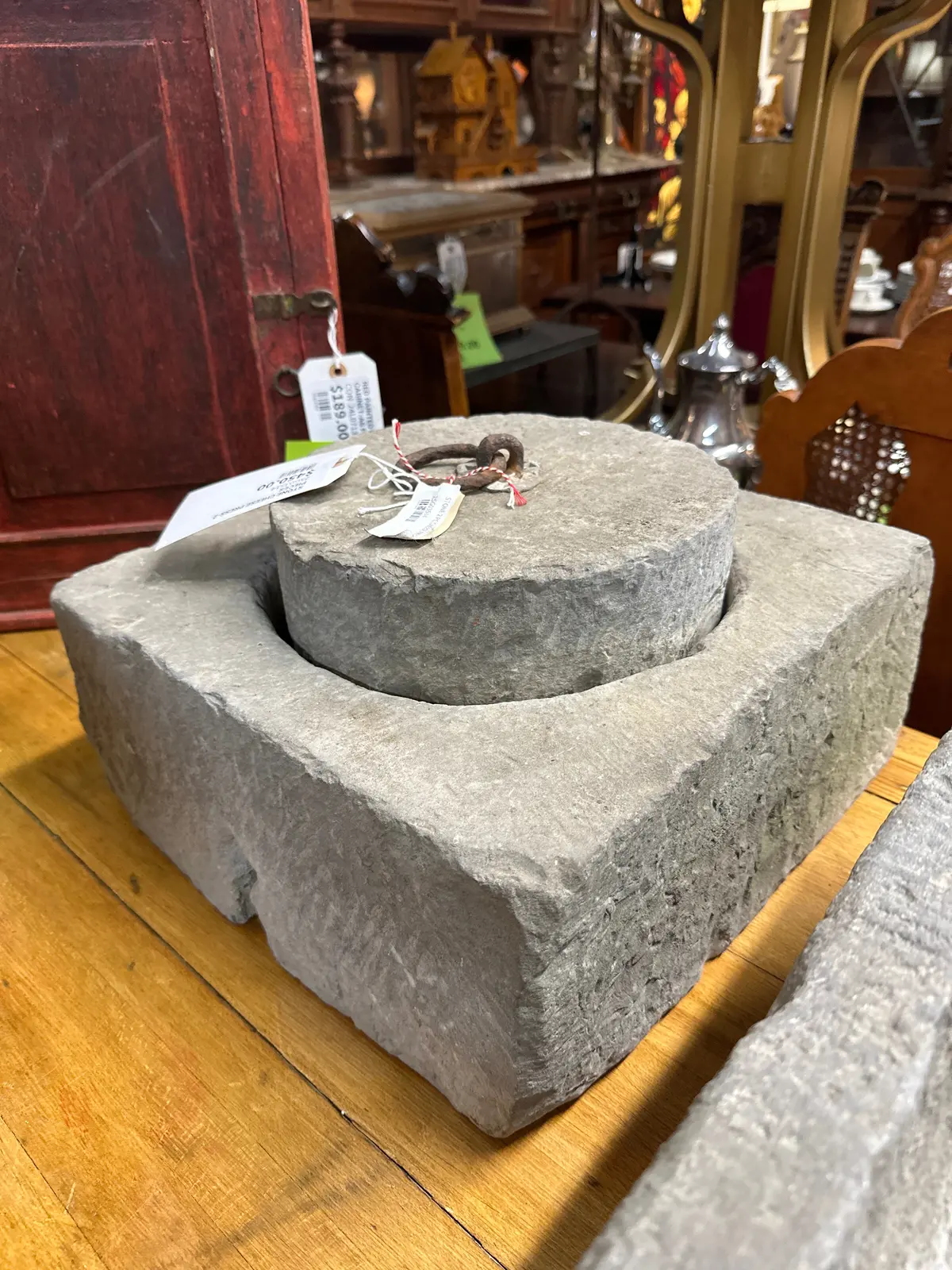 Stone Cheese Press-2 Pieces 1