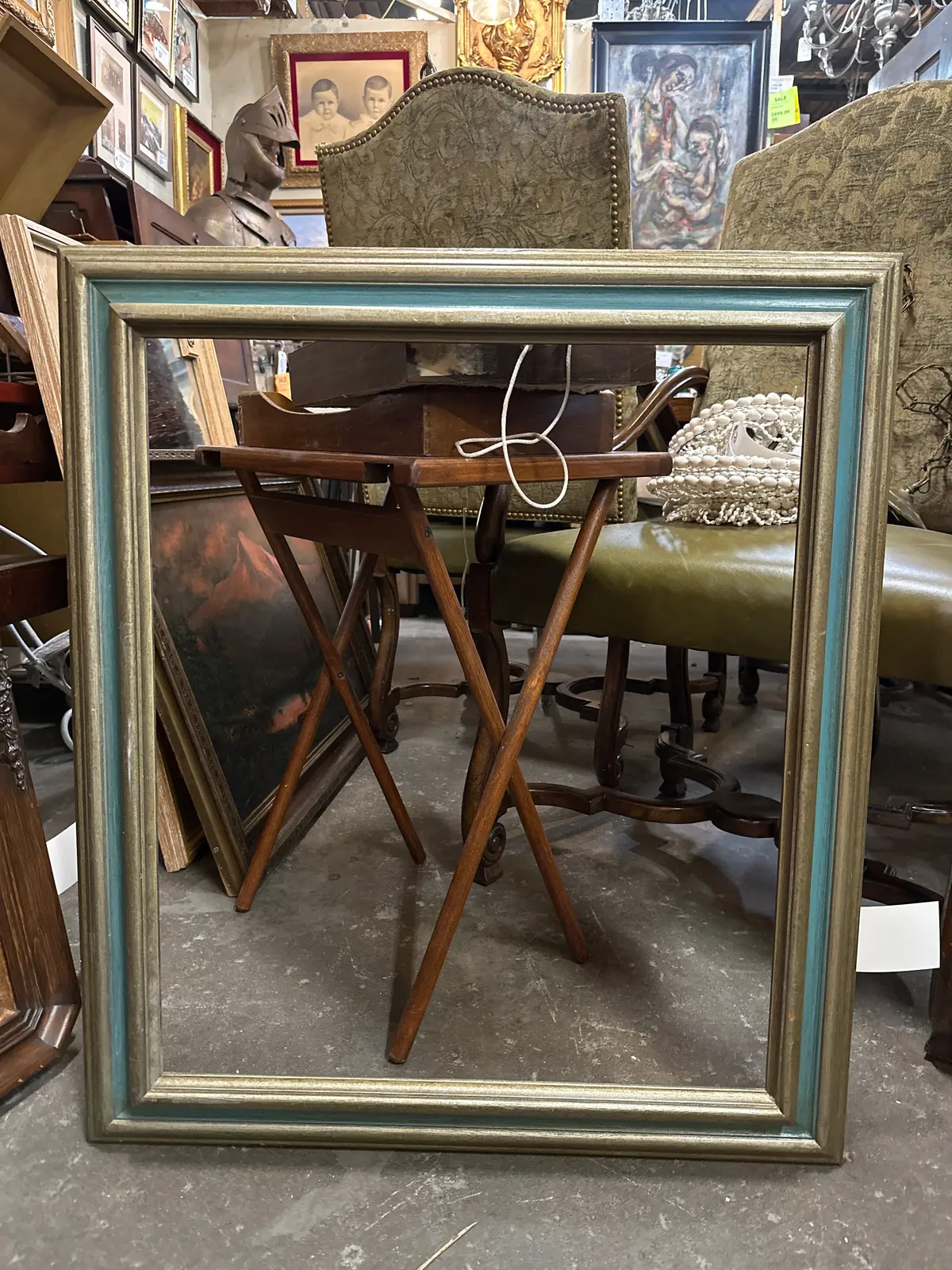 Silver And Turqoise Frame 1