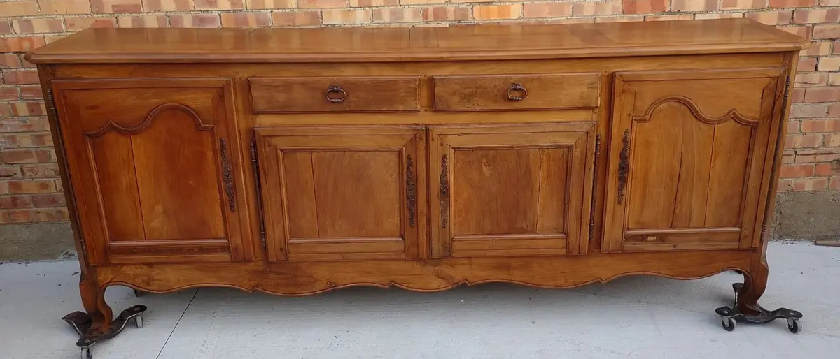Louis Xv Cherry 4 Door Sideboard 1