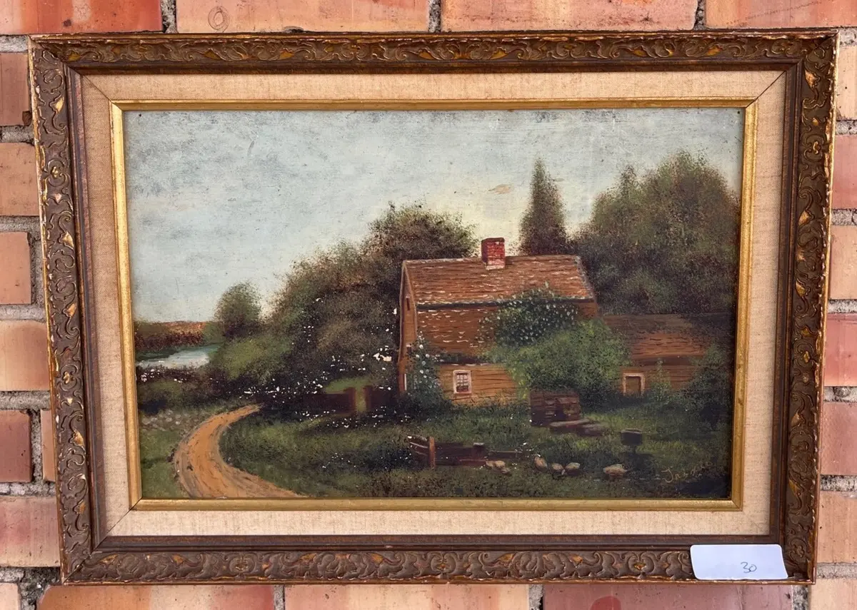 As Found Horizontal Farm Painting 1