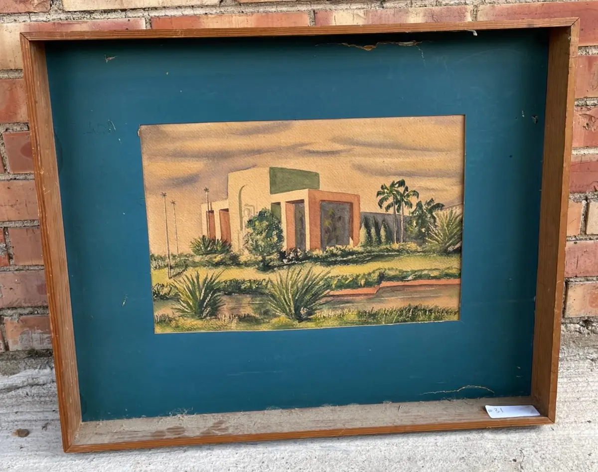 Southwest Modern Architecrural Water Color 1