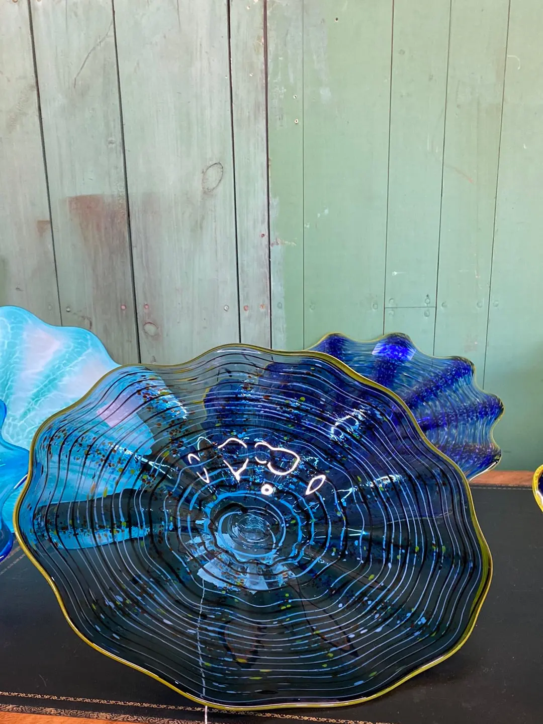 Art Blown Glass With Brackets 1