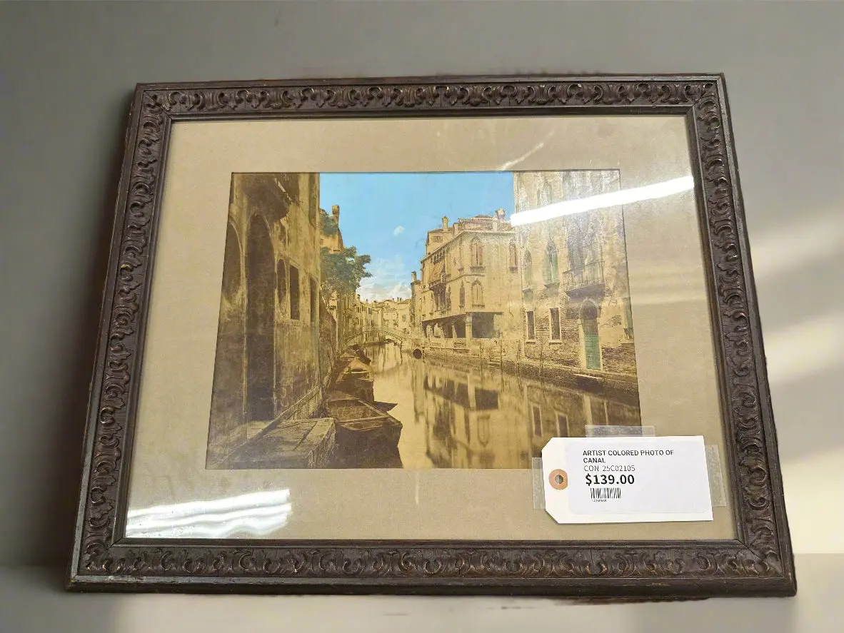 Artist Colored Photo Of Canal 1