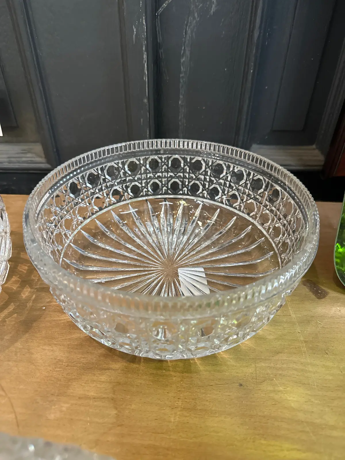 Large Round Crystal Bowl 1