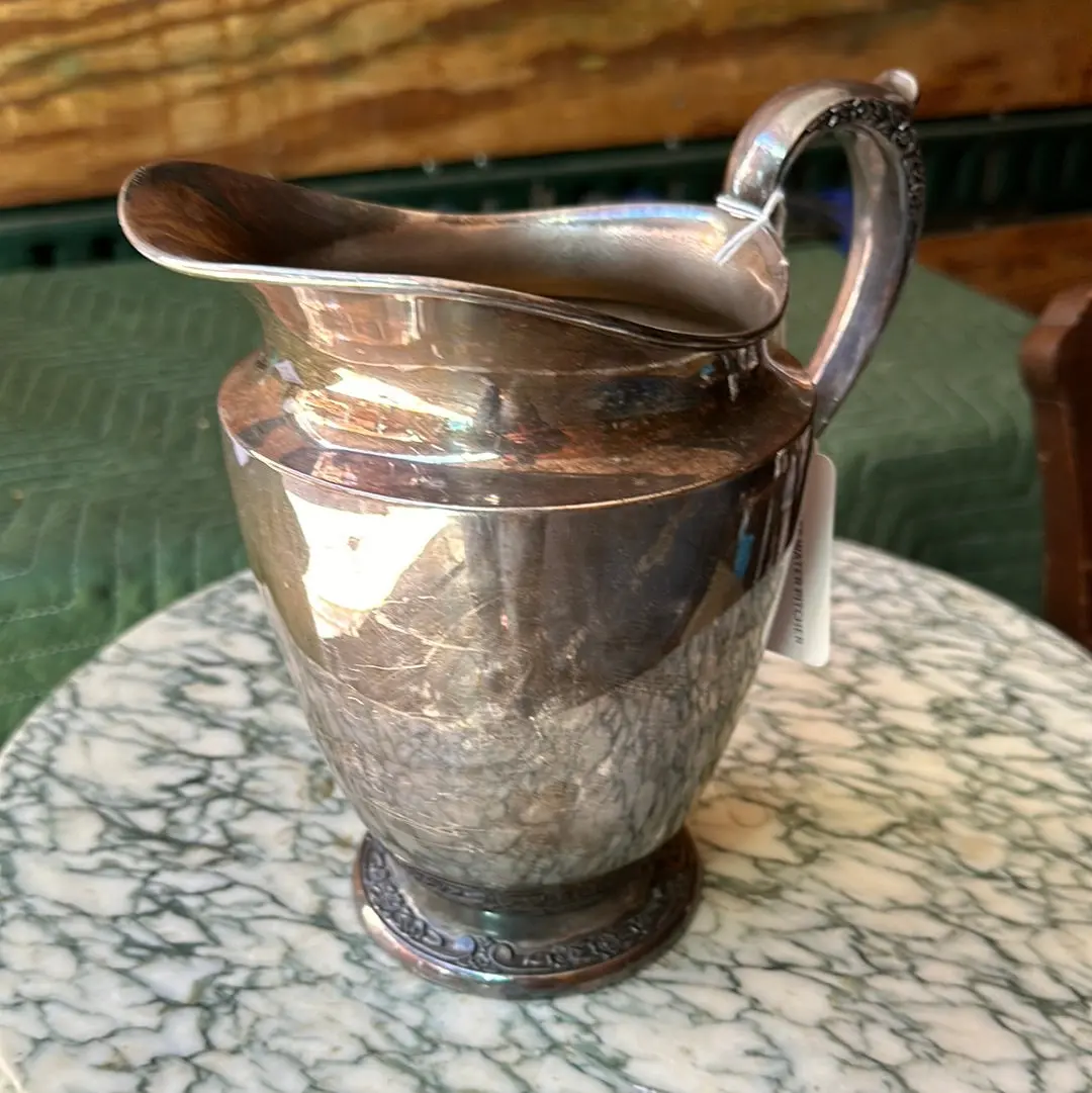 Silver Plate Water Pitcher 1