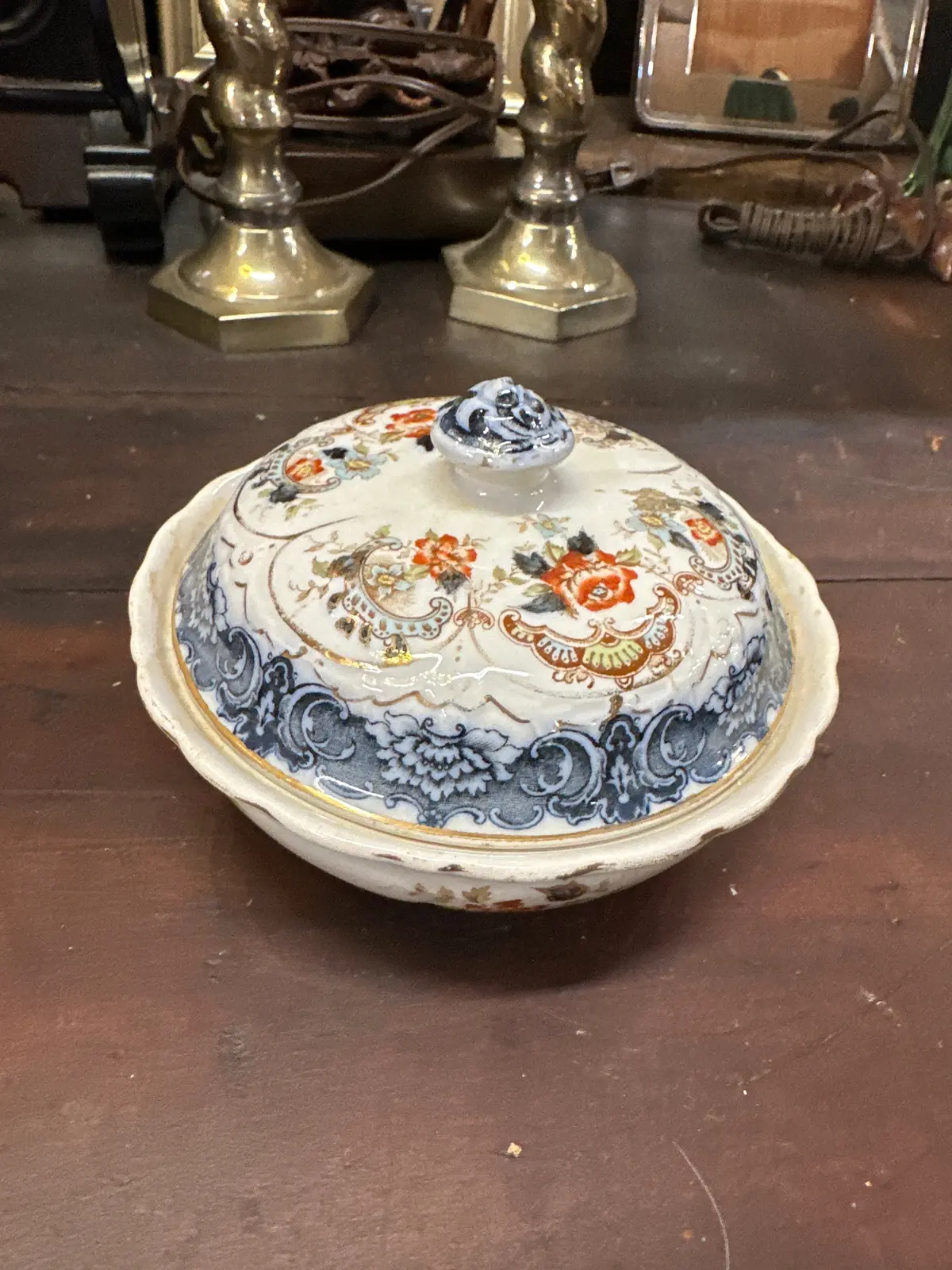 Melrose Polychrome Soap Dish 1