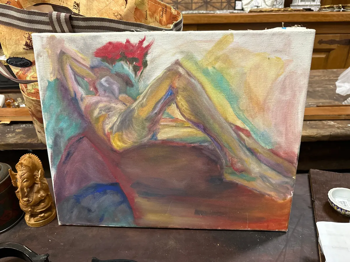 Abstract Male Nude Oil Painting 1