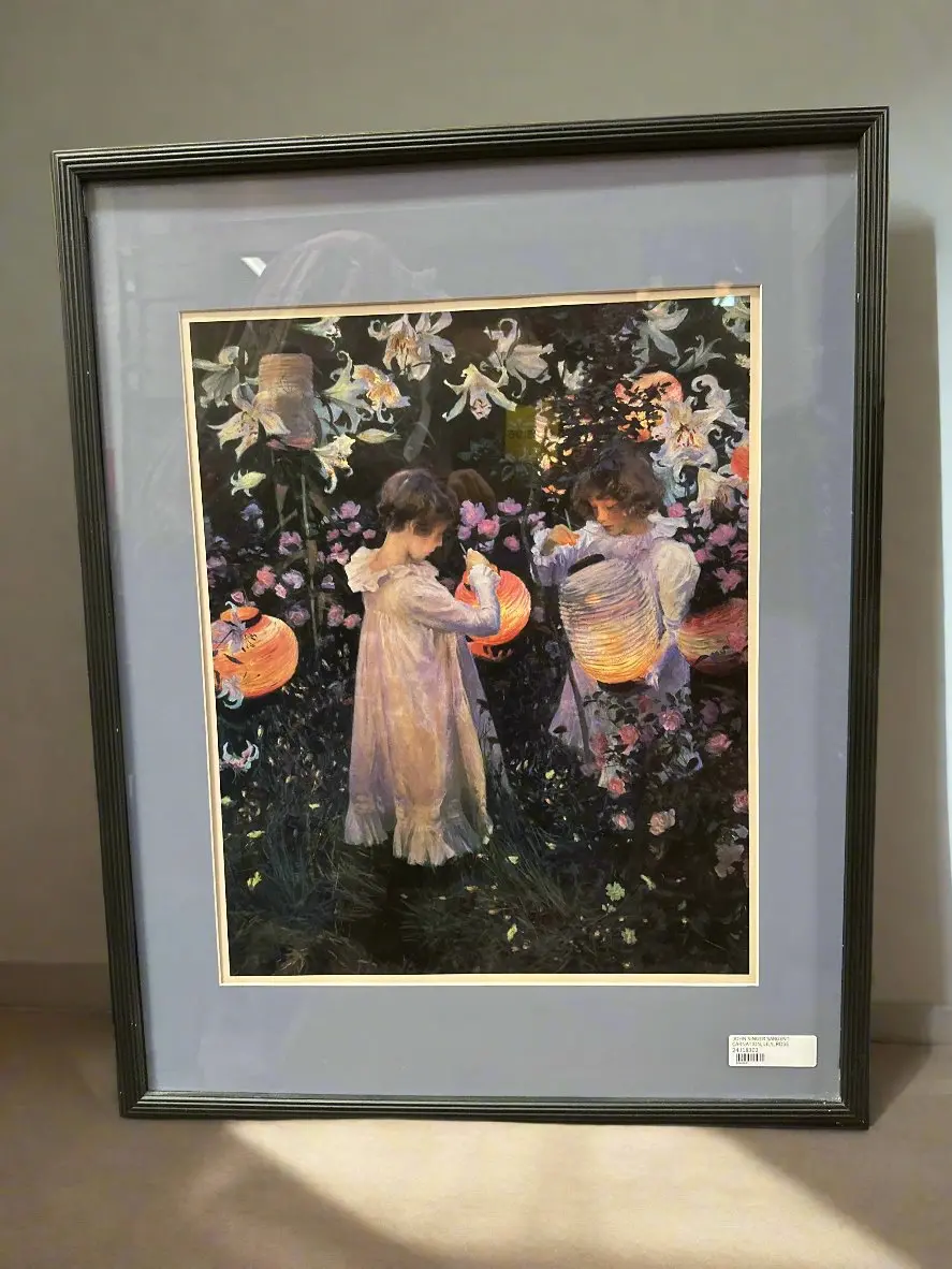 Print Of Carnation, Lily, Rose By John Singer Sargent 1
