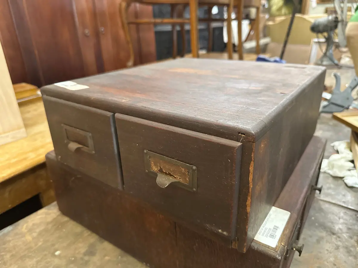 Light Oak Card Drawers 1