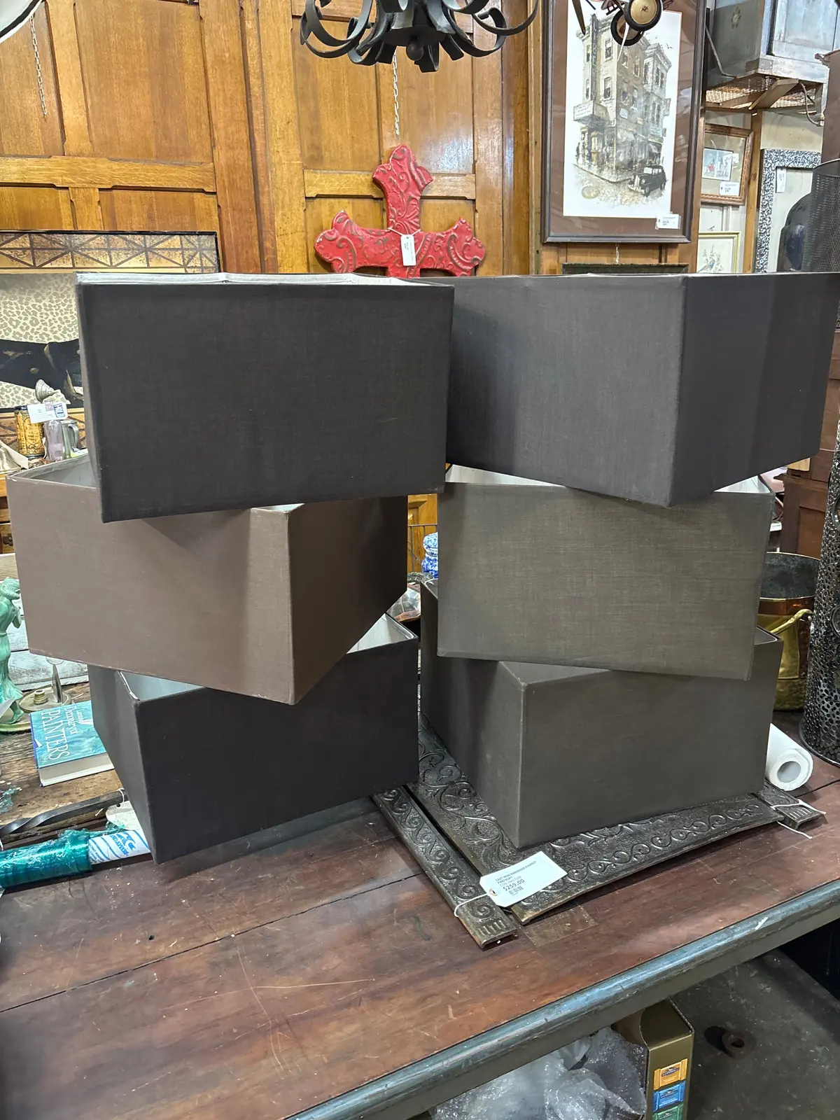 Large Brown Lamp Shades 1 Of 6 1