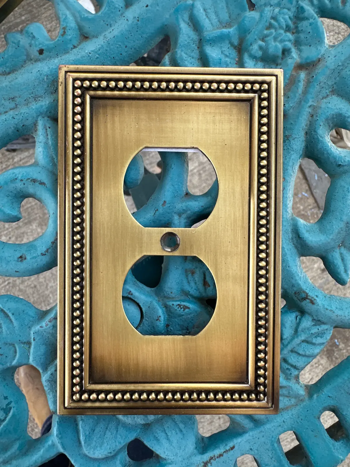 Brass Outlet Cover 1