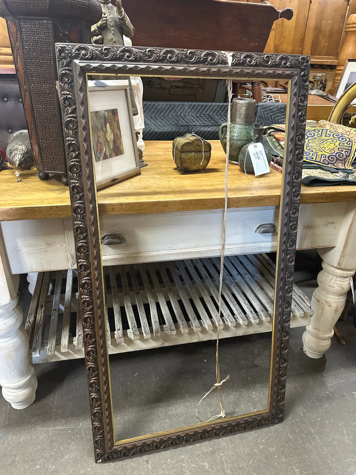 Large Rectangular Brown Frame 1