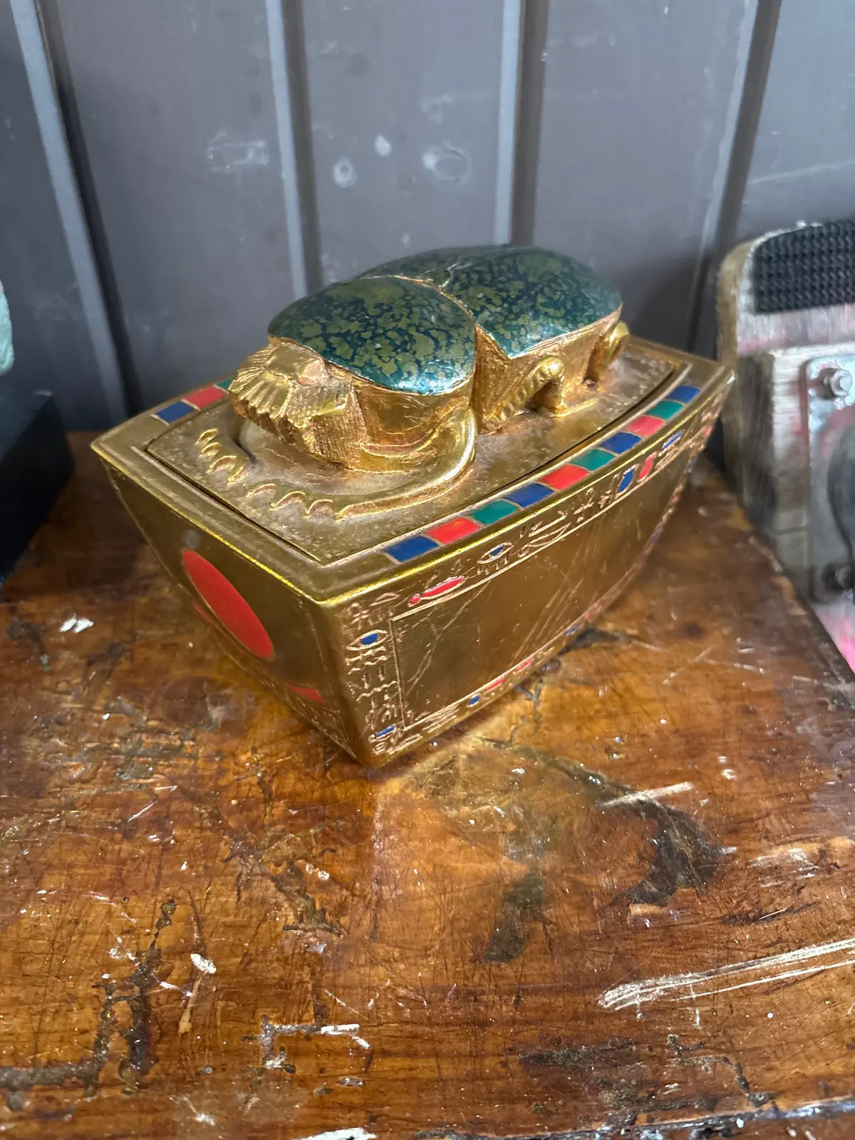 Egyptian Scarab Box - Not Old 1