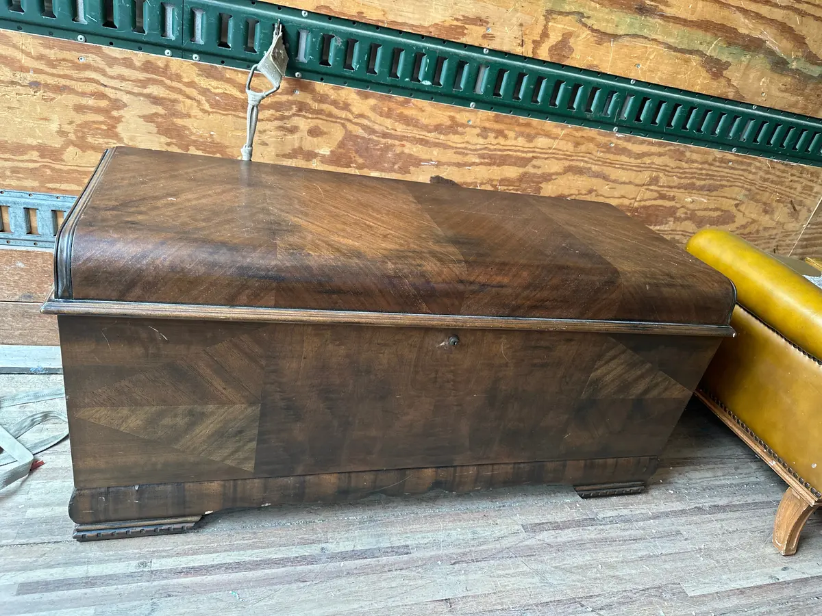Walnut Waterfall Cedar Chest 1