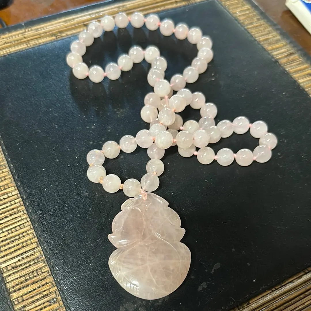 Rose Quartz Necklace 1