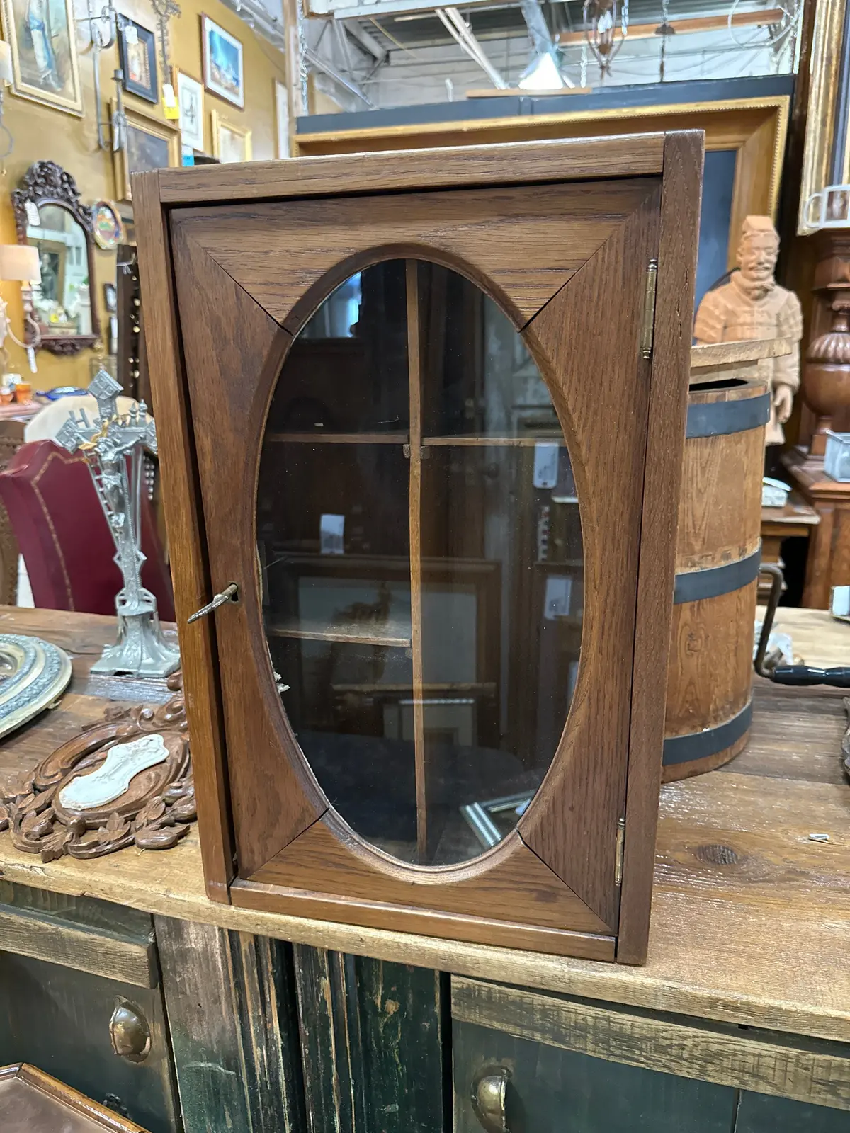 Oval Glass Door Medicine Cabinet 1