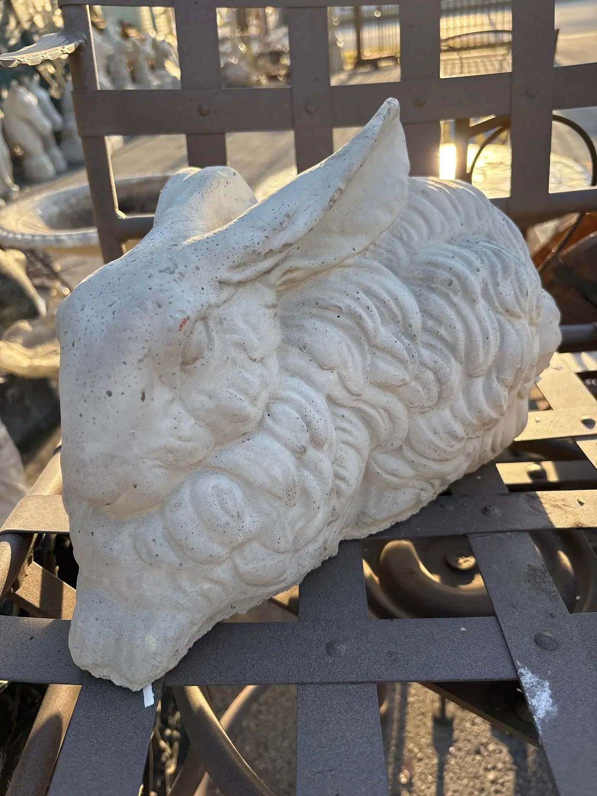 Large Floppy Eared Concrete Rabbit 1