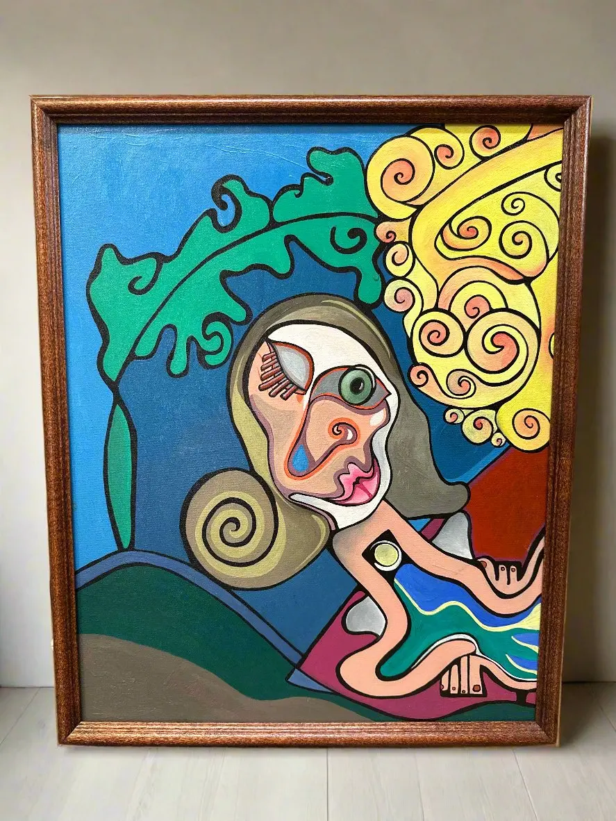 Medium Amelia Shipman Abstract Painting 1
