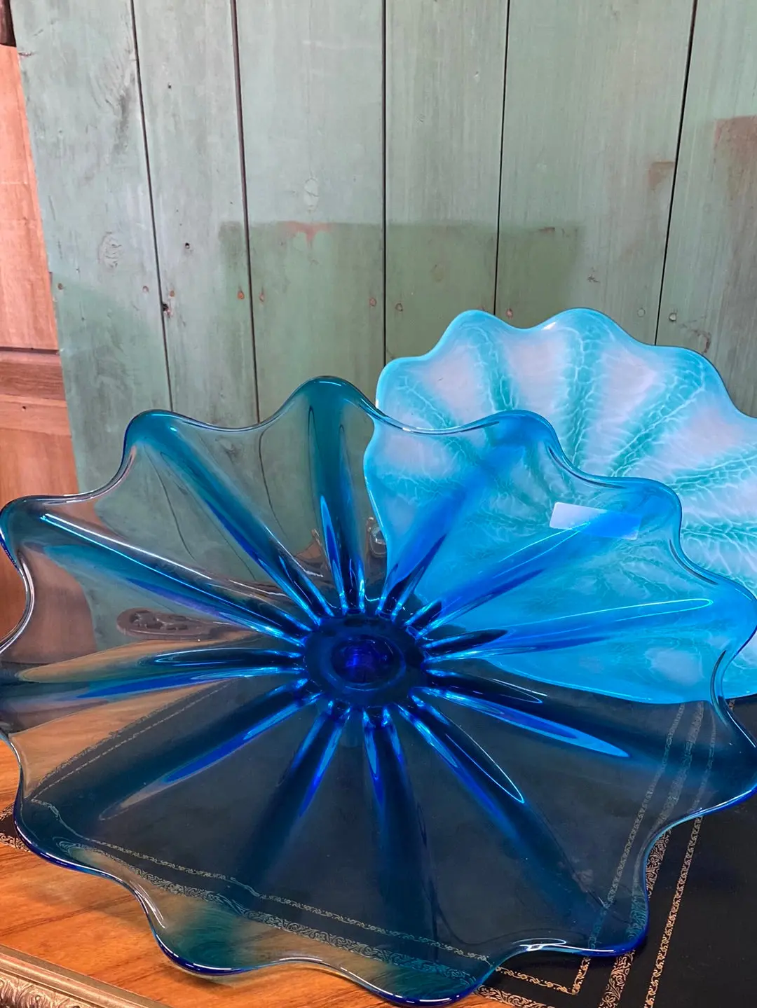 Art Blown Glass With Brackets 1