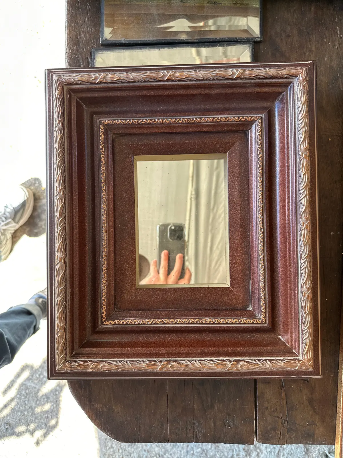 Small Faux Terra Cotta Marble Frame With Laureling 1