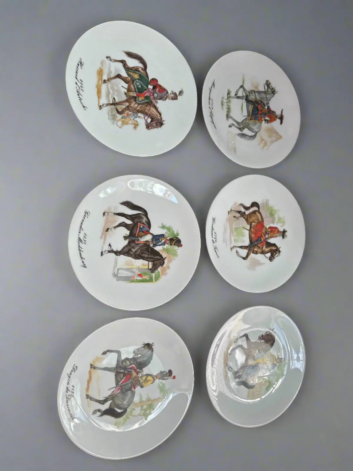 Set Of 6 Horse Rider Plates 1