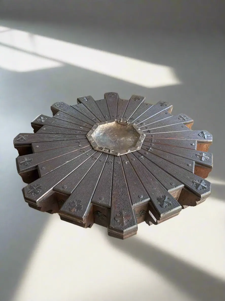 Star Shaped Midcentury Rustic Coffee Table Brazier 1