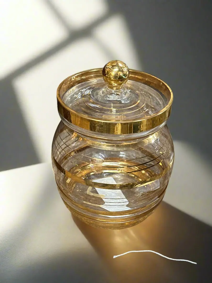 Gold Stripped Jar 1