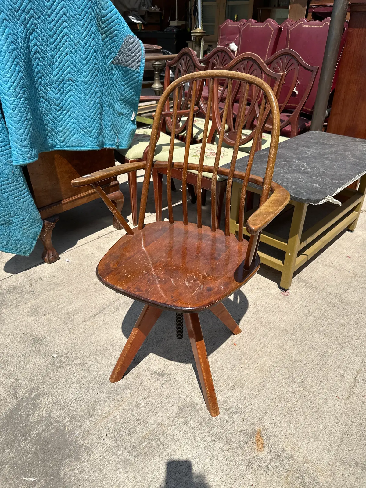 Swivel Bentwood Chair 1