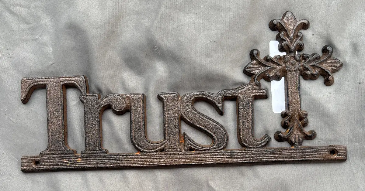 Iron Trust Plaque 1 Of 6 1