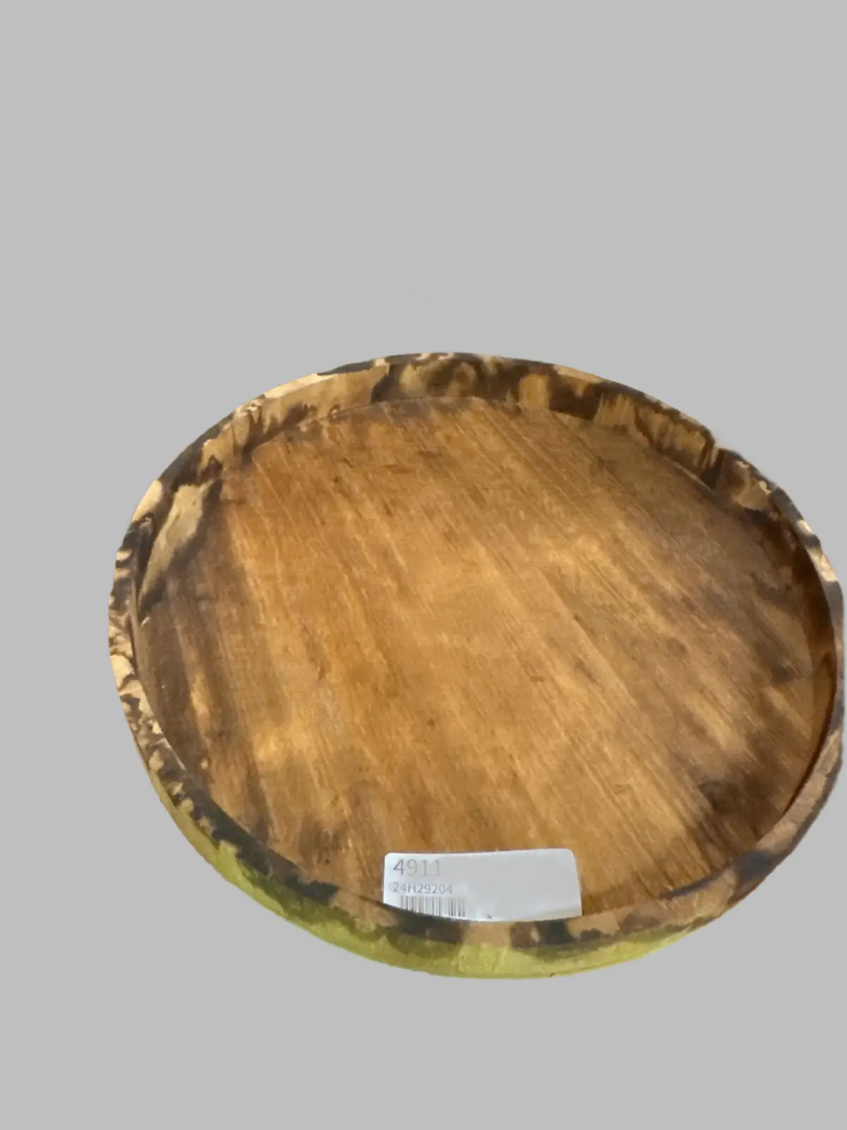 Round Wood Tray 1