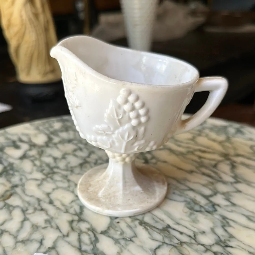 Small Milk Glass Pitcher 1