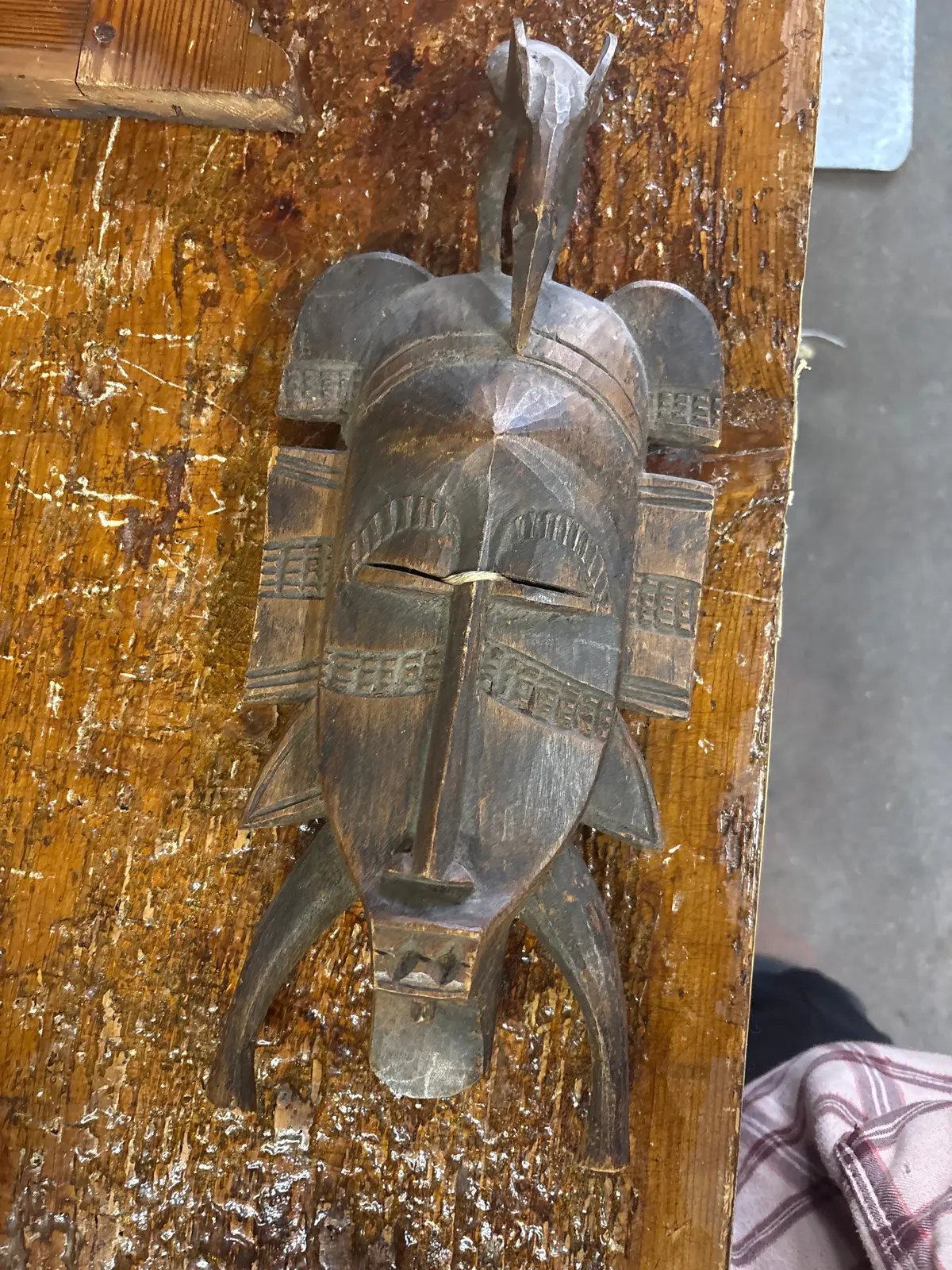 Small Brown African Mask 1